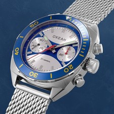 OKEAH V2 ST1901 Okean Cronografo Lunetta Cronografo Militare CCCP Nuova Edizione 