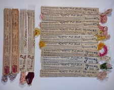 Lot 14 Antique Brainerd Armstrong Asiatic Filo Silk Embroidery Thread Floss