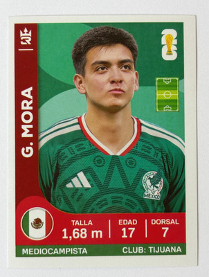2026 WORLD CUP FIFA 3R #025 GILBERTO MORA Mexico Soccer Team Sticker