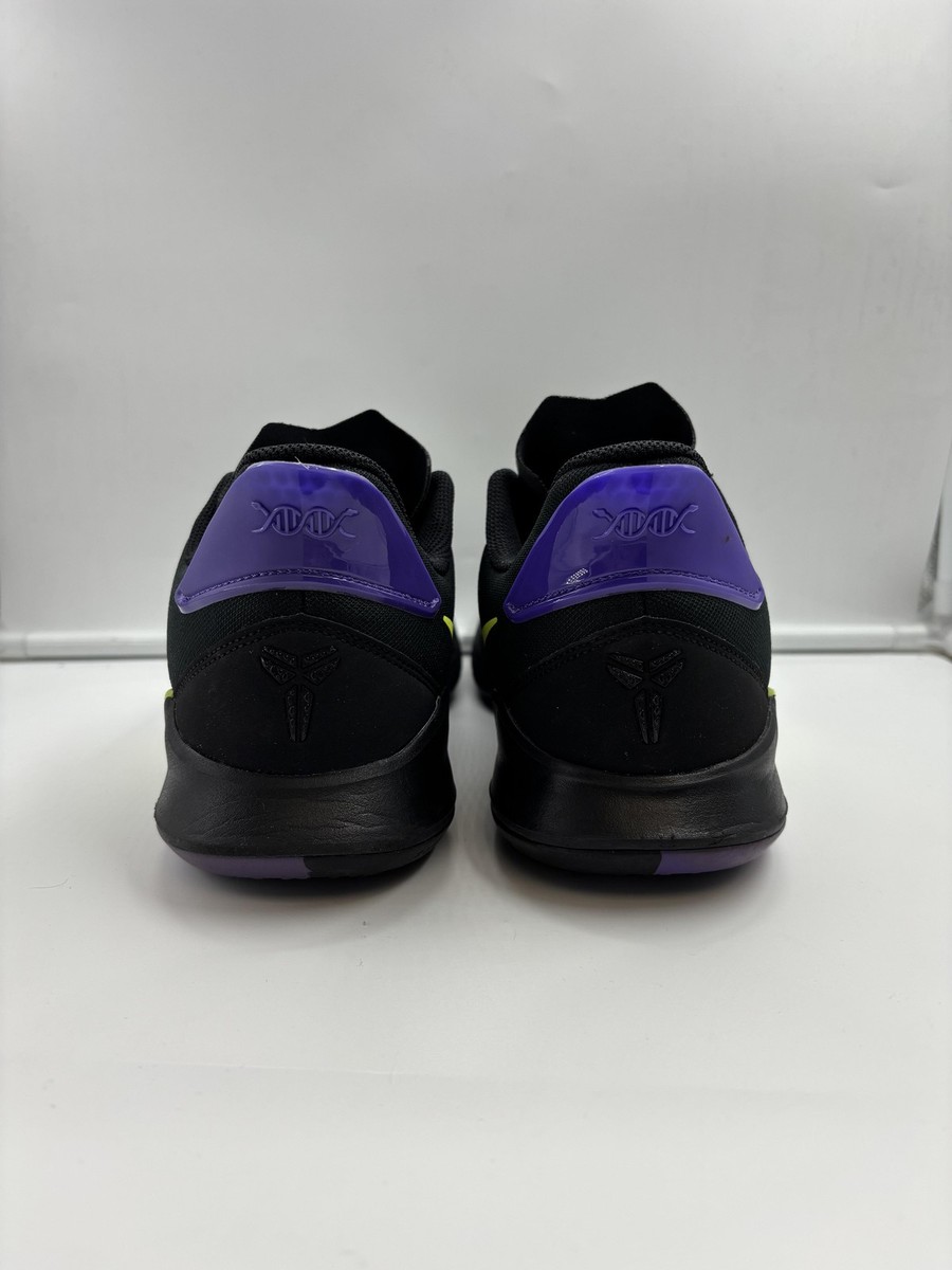 Nike Mamba Fury Shoes Mens Size 9.5 Black Volt Purple Basketball