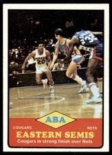1973-74 Topps #205 ABA Eastern Semis  Cougars / Nets  NM-MT