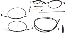 LA Choppers Midnight Series Cable & Brake Line Kit LA-8151KT-16M Made in USA