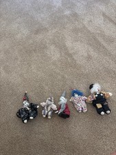 - Porcelain Clown Dolls - Lot of 5