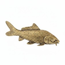 Antique Brass Aquatic Creature Figurine Collectible Home Decor Fine Intricacy