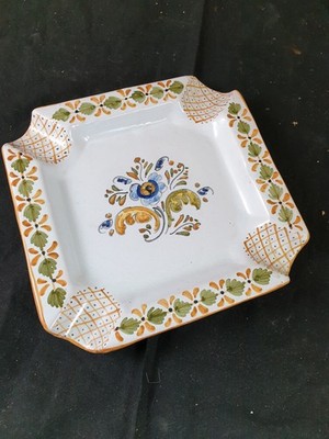 Spanische Keramik Schale Schälchen Ascher Talavera Landhaus 20x20cm