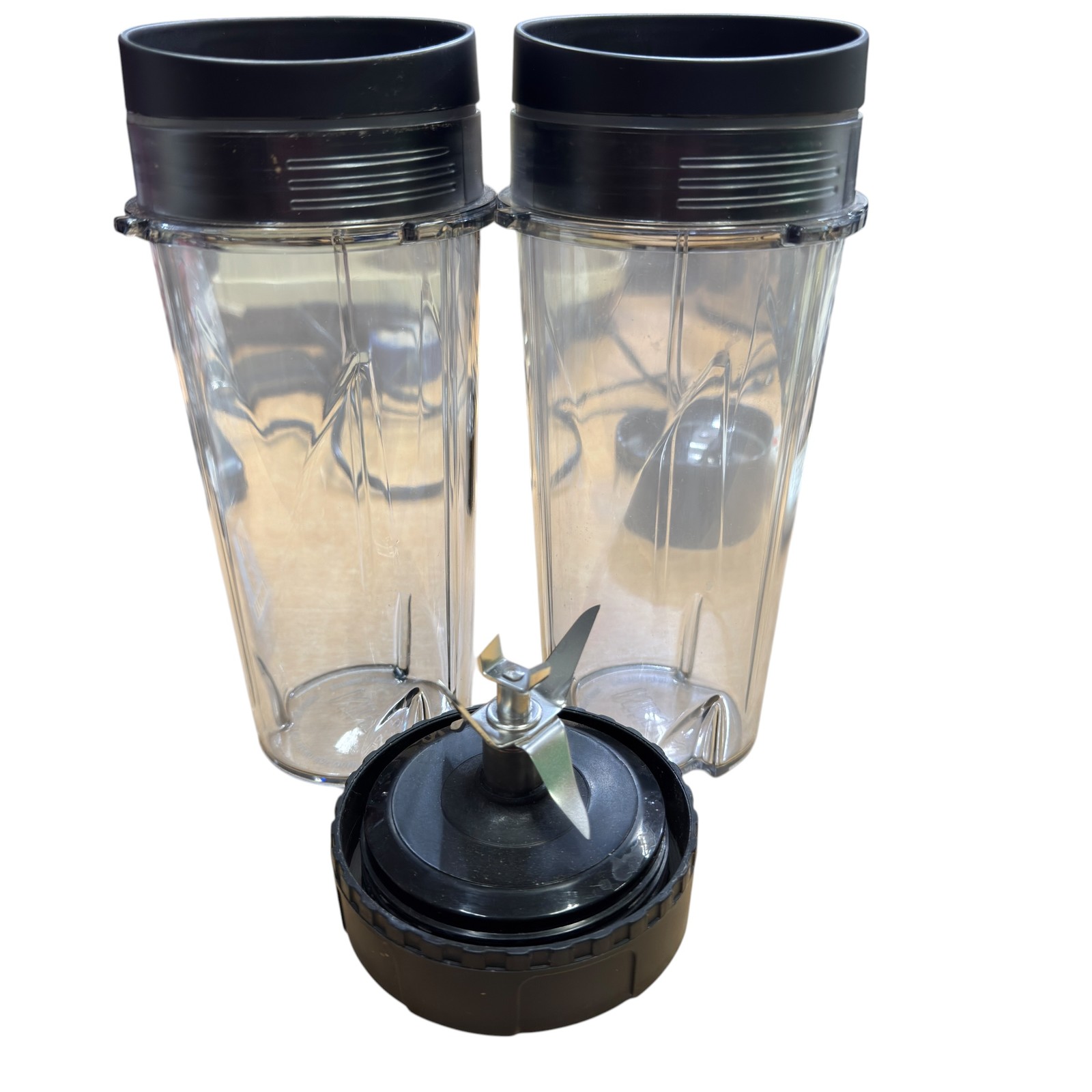 Ninja Blender 2x 16oz Single Serve Cups & Extractor Blade Re