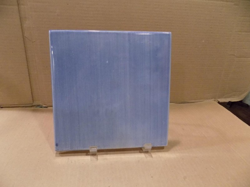 Mackenzie Childs Accents Ceramic Cobalta Medium Color Field Tile 8" by 8" (A)