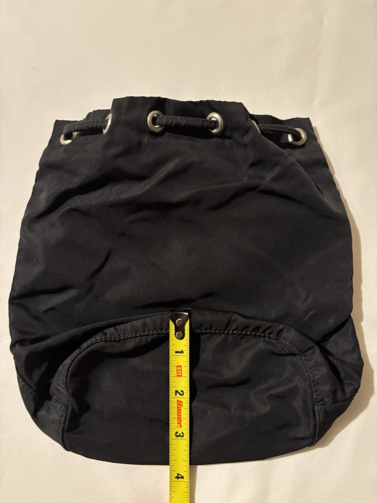 Prada Black Nylon Drawstring Pouch Accessory Case… - image 6