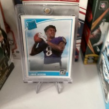 Panini Donruss 2018 Rated Rookie Lamar Jackson #317 Baltimore Ravens NFL Card. rookie card picture