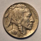 #7 Nicer Low Mintage extremely fine++ 1931 S Buffalo Head Nickel