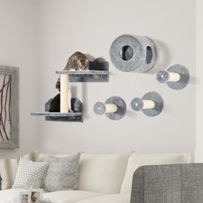 5PCs Cat Wall Shelves with Condo, Scratching ...