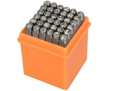 37 PCS Metal Stamping Kit 3mm Letter/Number Punch Set with Artistic Font