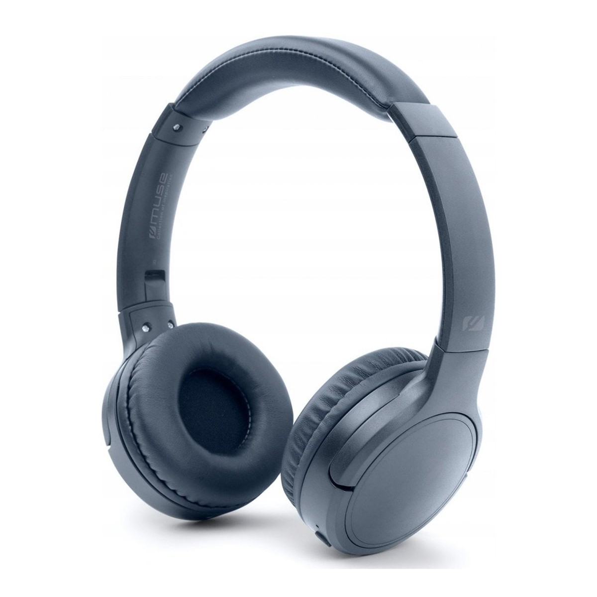 Casque Bluetooth Muse bleu avec micro intégré pour appels mains libres - 2