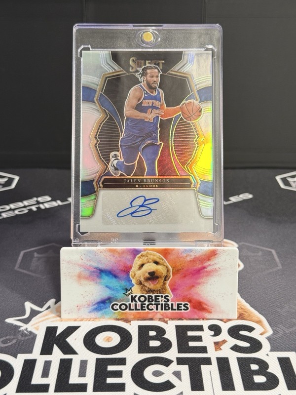 2022 Select - Jalen Brunson - Signatures Silver Prizm Auto #/249 SP FINALS MVP🏆