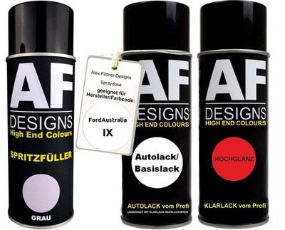 Spritzfüller Set für FordAustralia IX Dynamic White Klarlack Spritzfüller Grundi