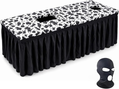 The MILKER: MOO Edition Milking Massage Table w/ Glory Hole & Privacy Curtain