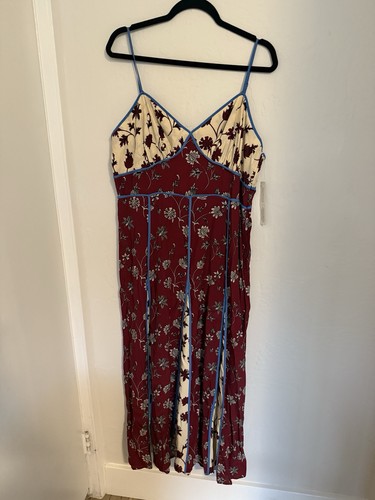 Robe Babydoll Tracy Reese En Soie Noire Et Blanche à Fleurs - Taille 4, Occasion Très Bon État