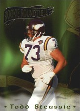 1995 Excalibur Rookie Roundtable #16 Todd Steussie Card. rookie card picture