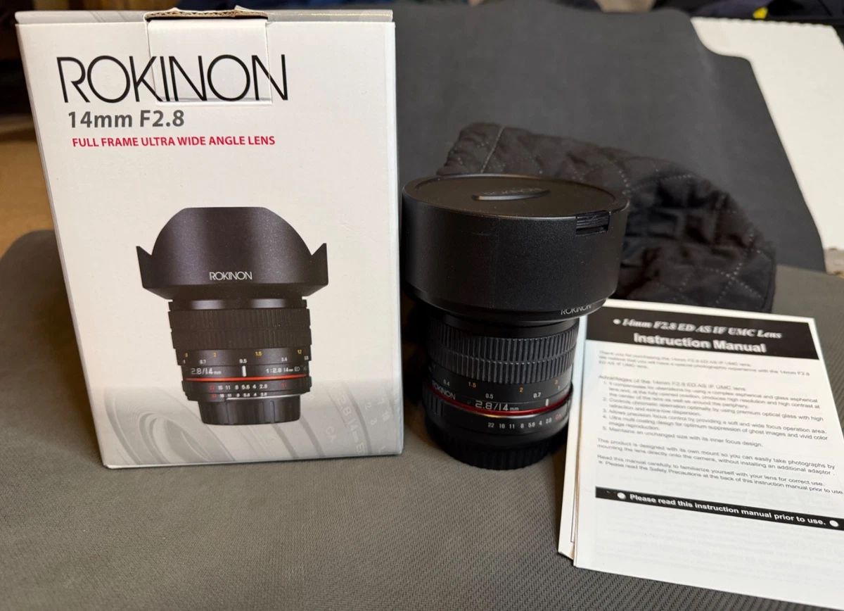 ROKINON f/2.8 Camera Lenses 14mm Focal for sale | eBay