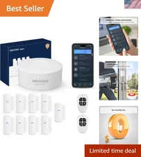 Home Alarm System2nd Gen, 12 Pieces Smart Home Alarm Security System DIY No M...
