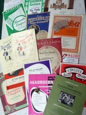 Noten für Akkordeon, div. Notenalben + Notenhefte