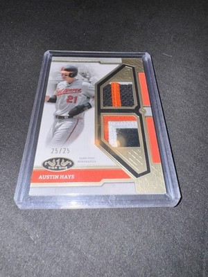 2024 Topps Tier One Austin Hays Dual Patch Relic 25/25 Orioles