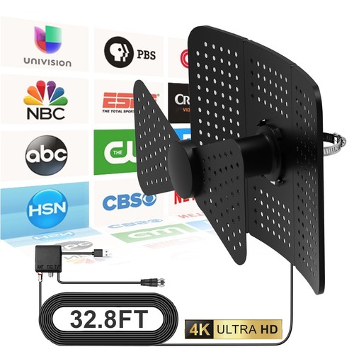 ATSC3.0 Outdoor Indoor TV Antenna for Digital Smart TV with Strong Signal, 10...