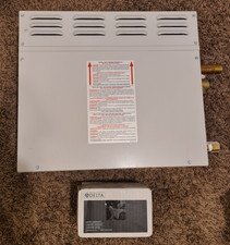 Delta SimpleSteam Steam Generator Shower Bath Kit 12kW Matte Black