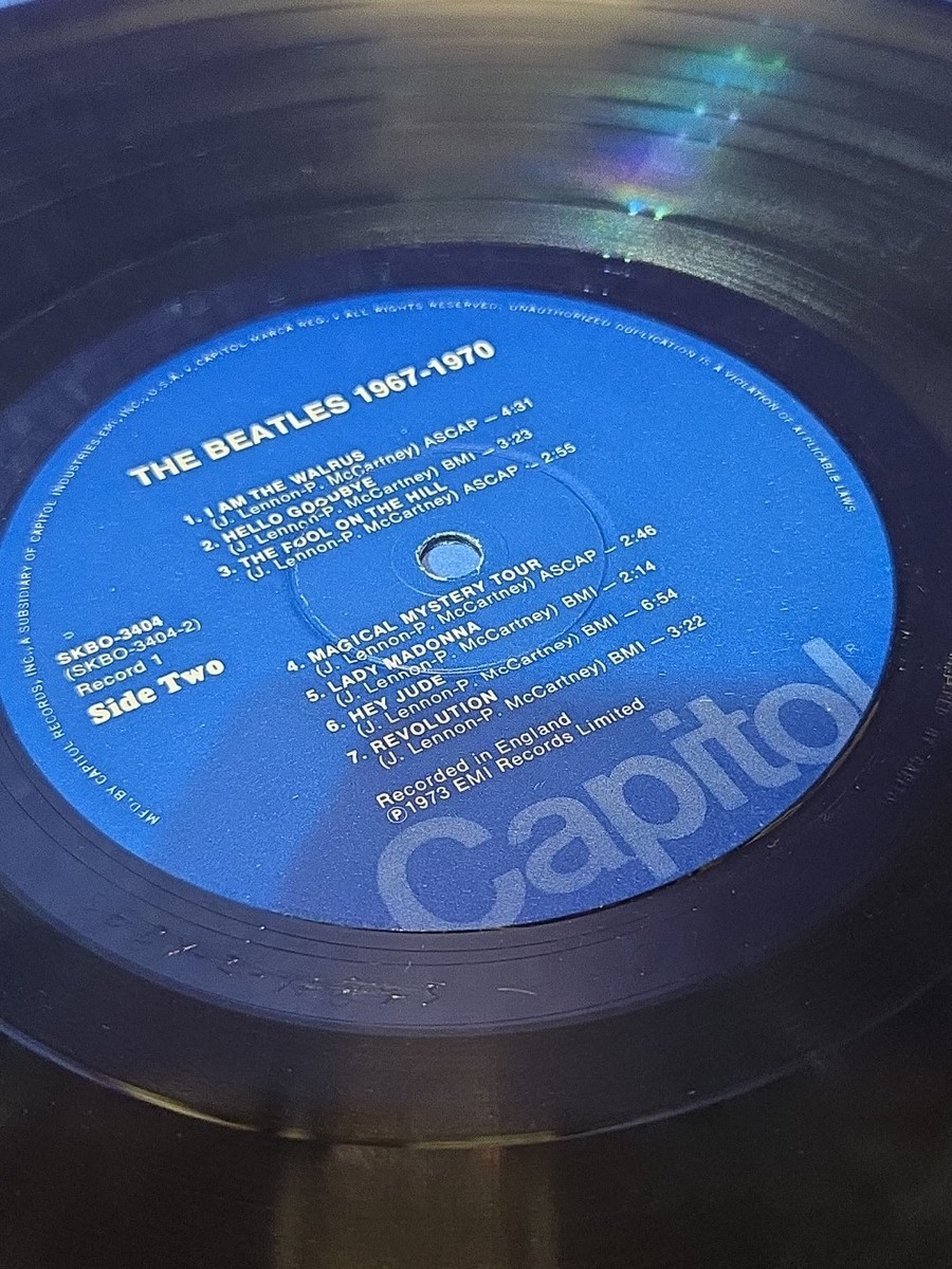 The Beatles 1967-1970 Blue 2 LP Album Set Apple SKBO 3404 1976 | eBay