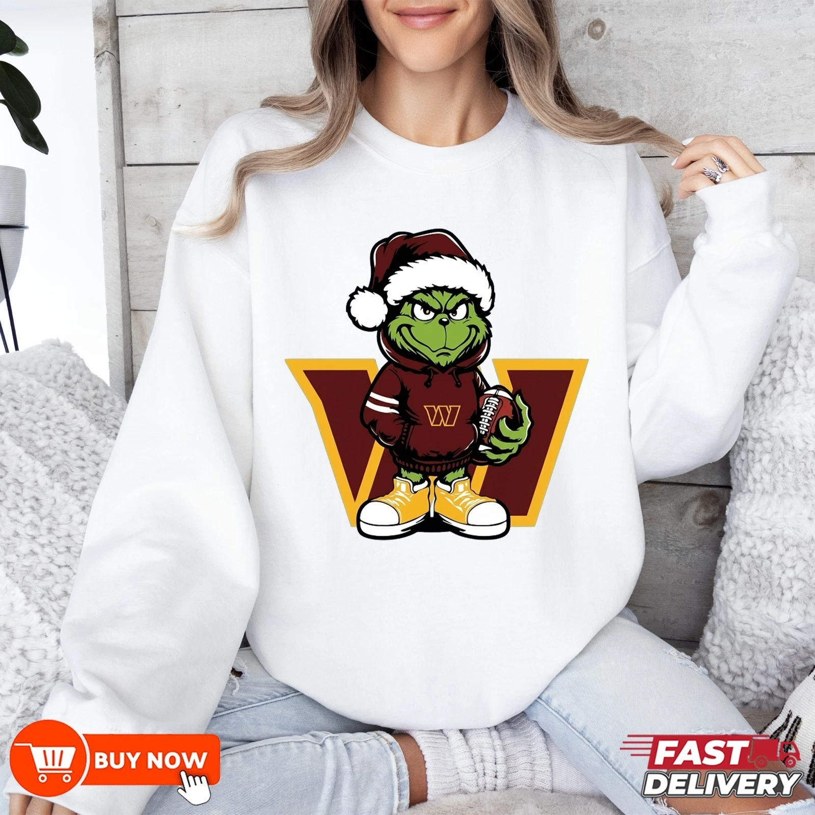 Washington Commanders funny character football Football Sweatshirt