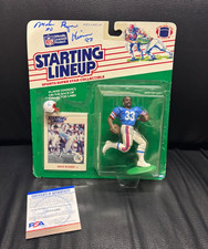 1988 HOUSTON OLIERS FOOTBALL MIKE ROZIER SIGNED STARTING LINEUP PSA/DNA NEBRASKA