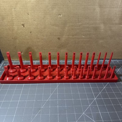 Mac Tools 1/2'' Drive SAE Quick-Find Socket Tray - SS12100 Red