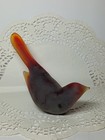 OOAK Vintage Fenton Ruby Red Satin Glass Bird of Happiness Figure By  JS   2026  — photo 4