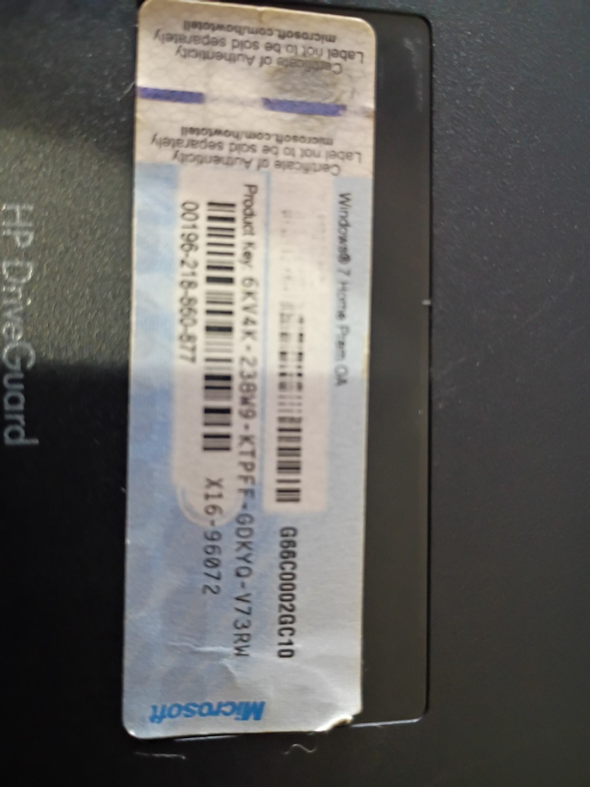 HP Compaq 6720s Intel Celeron M CPU 530