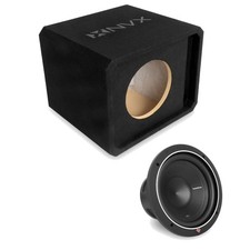 NVX NE101P Single 10" Slot Ported 3/4" MDF Subwoofer Enclosure w/ 10" Subwoofer