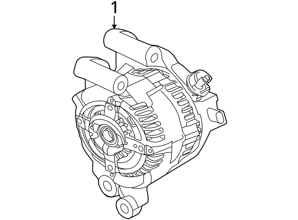 Ford Fusion 2013-2020 alternador generador conjunto de carga motor OEM QQH43 Foto 4 de 4