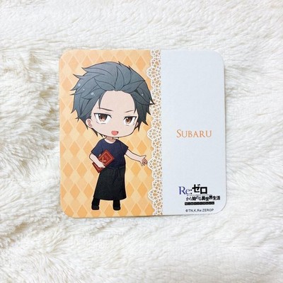 Re:Zero Memory Snow x Anime Plaza Cafe Coaster Subaru