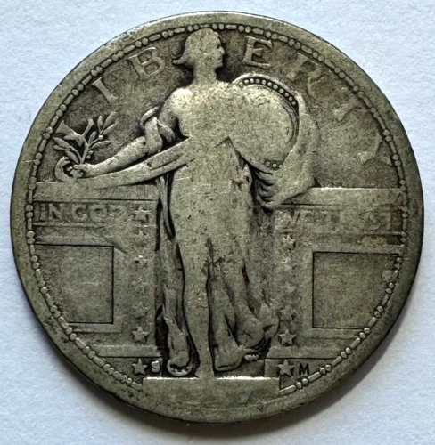 1917-S Standing Liberty Quarter, Uncertified, NR