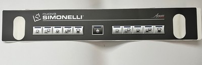 NUOVA SIMONELLI 'APPIA' COMPACT  V  TWO GROUP FACE PLATE STICKER-NO AUTO STEAM