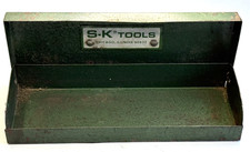 Vintage S-k Tools Small Empty 14 Socket Metal Box