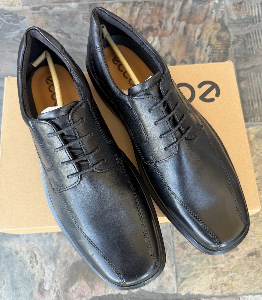 Ecco Mens Helsinki Classic Black Oxford Derby Lace Shoes EU  display picture 2
