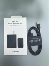 Samsung 65W PD 3.0 Trio Power Adapter EP-T6530 Super Fast Charging Wall ...