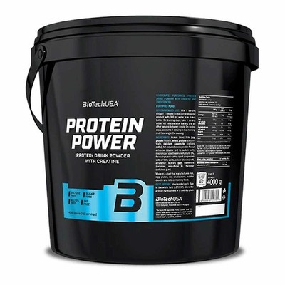 (18,73 EUR/kg) Biotech USA Protein Power 4000 g Eiweiß Muskelaufbau Fitness