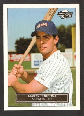 #ad 1992 FLEER EXCEL MARTY CORDOVA VISALIA OAKS TWINS $3.50