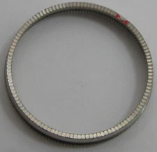 Seiko 4006 A Bell-Matic watch parts silver inner rotating bezel / chapter