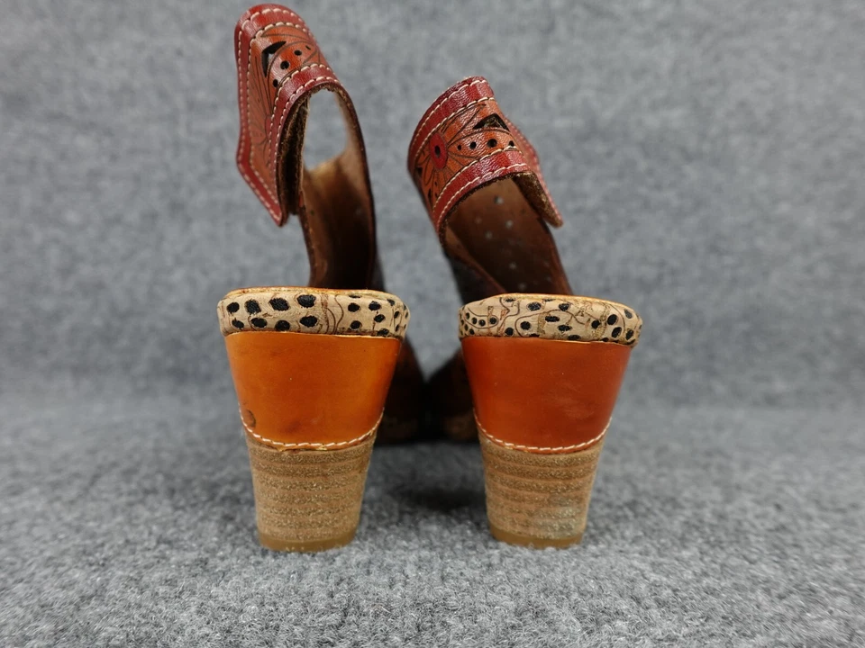 Sandálias de salto alto L' Artiste by Spring Step Marjan conhaque tamanho 39 - Imagem 4 de 4