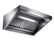 CAPPA INOX A PARETE SNACK  completa di filtri a labirinto