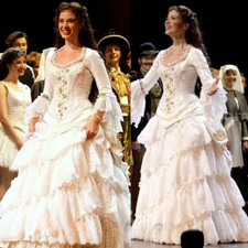 Fairytale Princess Wedding Dresses Lace Tiered Victorian Vintage Bridal Gowns