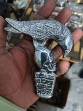 Handicrafts Raven Crow Skull Head Designer Handle for Walking Stickgift