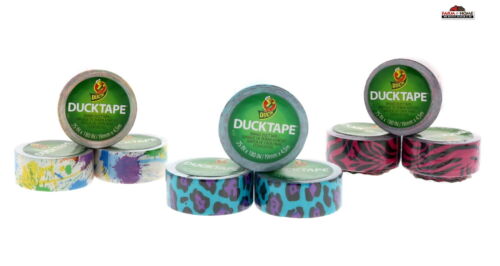 3 Rolls Mini Duck Brand Duct Tape ~ New - Afbeelding 1 van 7
